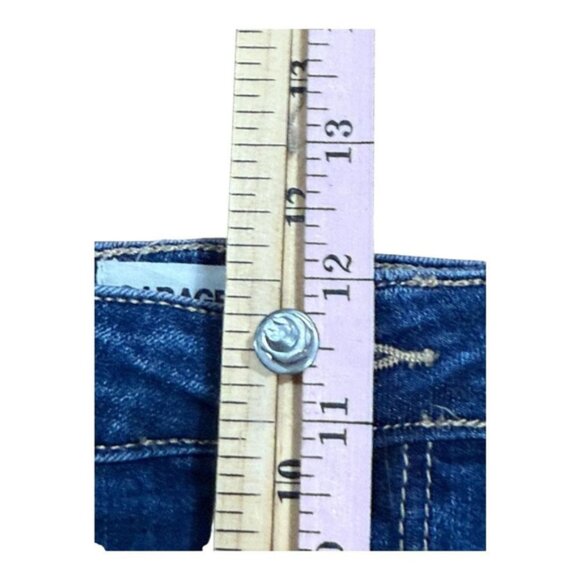 Garage Denim Shorts Womens Size 9 Blue Cuffed High Rise Casual Stretch Jean - Picture 2 of 7
